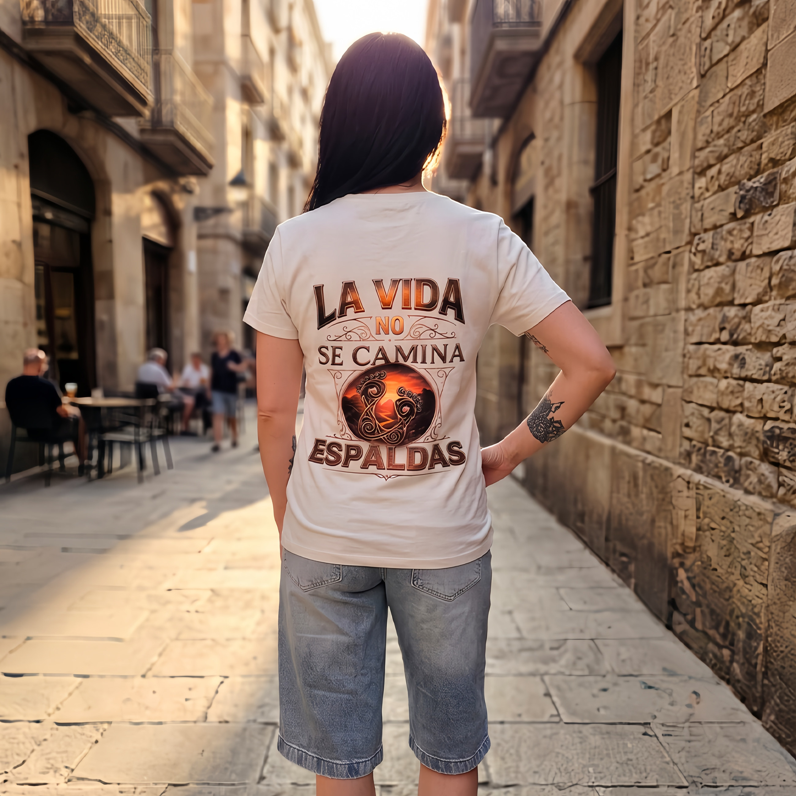 Espalda — en la calle