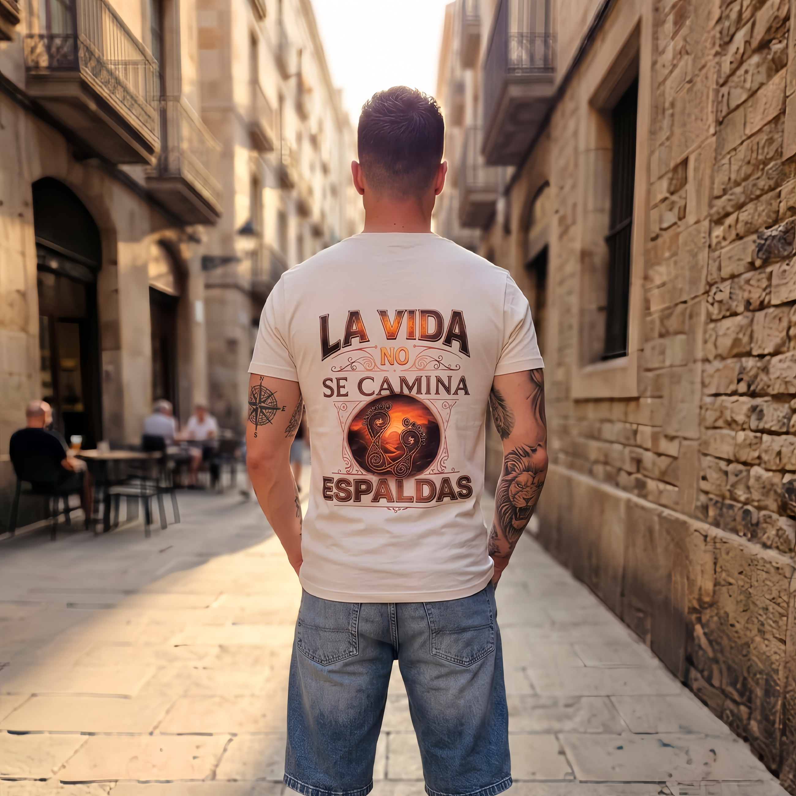 «La vida» — espalda en modelo